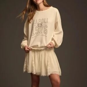 *NWT* PILCRO Sweatshirt Twofer Mini Dress